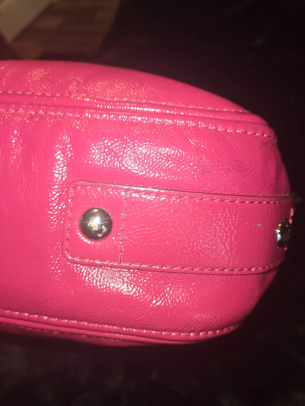 Coach Zoe F15478 Hot Pink Patent Leather Bag + Crossbody Strap